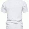 GRDR Men's Summer Fashion Classic Solid Color Thin Henley Collar Short Sleeve T-Shirt