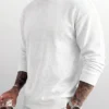6ad2ef99c67e0.webp Men's Casual Daily Commute Versatile Textured Solid Color Crew Neck Top