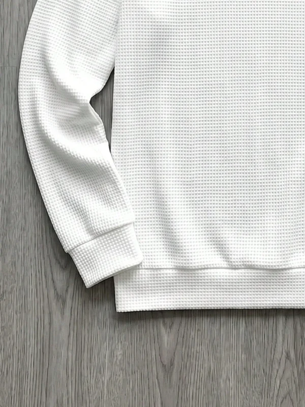 6ad2efac9dfc3.webp Men's Casual Daily Commute Versatile Textured Solid Color Crew Neck Top