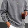6ad2efeb77058.webp Men's Vintage Washed Crew Neck Sweatshirt