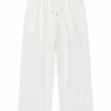 6ad2f6f38959d.webp Men's Waffle Knit Casual Loose Lazy Wide Leg Long Pants