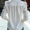 Women's White Button-Down Shirt
