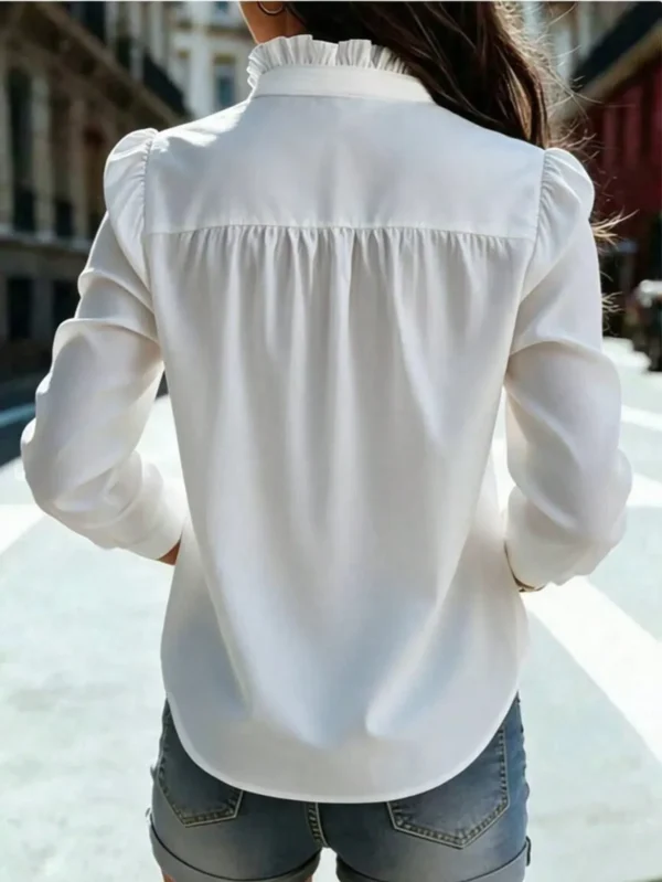 Women's White Button-Down Shirt