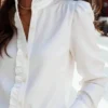 Women's White Button-Down Shirt