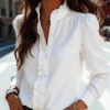 Women's White Button-Down Shirt