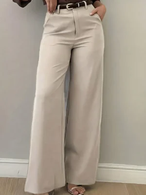 Vintage Style Women's Long Straight Leg Pants