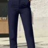 6ad2fdb2bf484.webp High Waist Double Button Design Long Pants For School And Commute