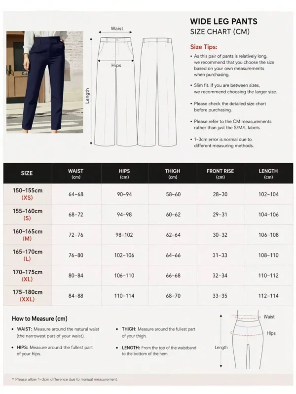 6ad2fdba085eb.webp High Waist Double Button Design Long Pants For School And Commute