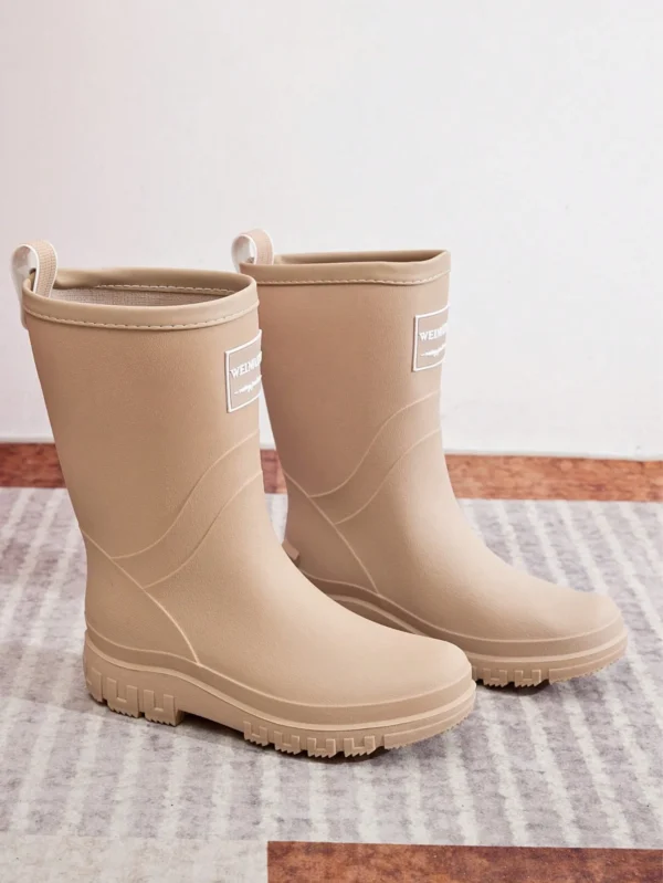 6ad3004784fef.webp Women’s Solid Cute Casual Rain Boots